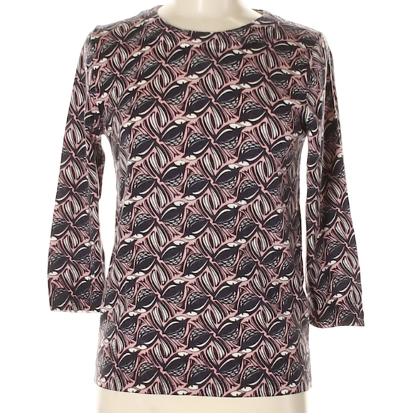 J.Crew Old School Bird-Pattern Tippi Pullover Sweater Top Medium. - Picture 2 of 4